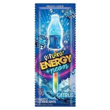 Imagem de Pirulito Neon Energy Sabor Cítrico em Formato de Garrafa - Danilla foo