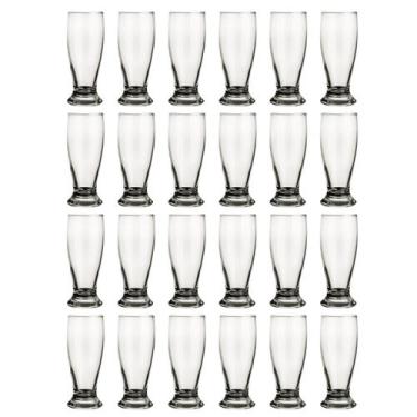 Imagem de Jogo 24 Copos Vidro Transparente Munich 200ml Chopp Bar Nadir - NADIR 