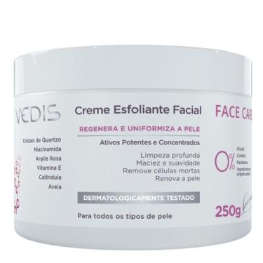 Imagem de Creme Esfoliante Facial Vedis Face Care 250g  Limpeza Profunda e Pele 
