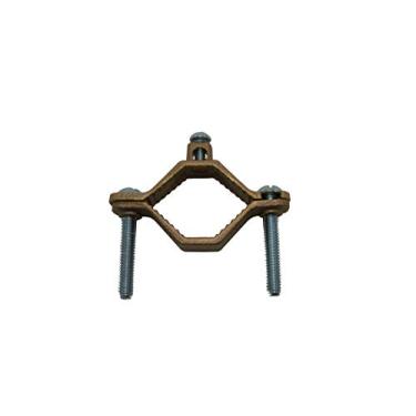 Imagem de COREX Braçadeira de aterramento de tubulação de água bronze de 3,5 a 5 cm - Encaixe de conduíte de braçadeira de aterramento de alta condutividade