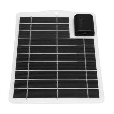 Imagem de RiToEasysports Carregador de Painel Solar 7W, Portátil Monocristalino de Silício para Carregamento de Telefone Ao Ar Livre, Energia Solar Dobrável Compacta Com Solução de Emergência (Branco)