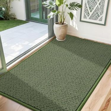 Imagem de COSY HOMEER - Tapete de porta 81 cm x 122 cm antiderrapante absorvente tapetes de entrada capachos de sujeira tapetes de entrada laváveis tapete de entrada baixa para porta traseira e tapetes de