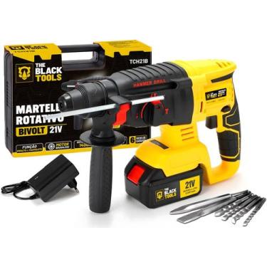 Imagem de Martelete Rotativo Rompedor Furadeira Impacto Brushless Bateria 21v Co