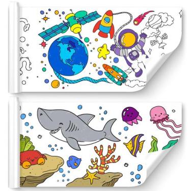 Imagem de Rolo de papel de desenho infantil Keweis 300x30 cm 2 unidades