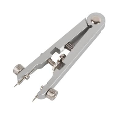 Imagem de Cryfokt Mulador Barra de Primavera, Alicate Barra de Primavera Com Pinos 6825 Tweezer Kit Tweezer Tool Removendo Chain Tool for Bands Watchmaker Watch Tiras (Prata)