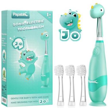 Imagem de Escova de dentes elétrica Papablic Toddler Sonic Kids 1-3 anos