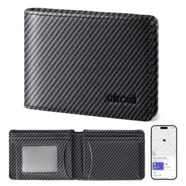 Imagem de Miroddi Carteira masculina com Find, Fibra de carbono, Com Find My