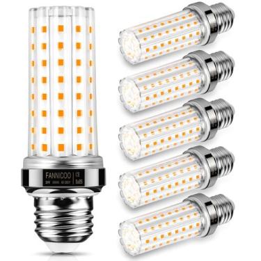 Imagem de Lâmpada LED FanniCoo 20W 2500lm 3000K E26/E27, pacote com 6