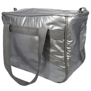 Imagem de Bolsa Térmica 18 Litros Prata para Transporte de Alimentos e Bebidas – Ideal para Lazer, Viagens e Uso Diário