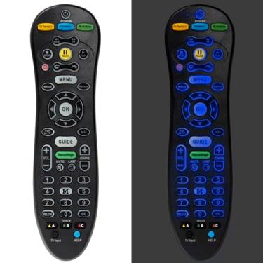 Imagem de Controle remoto universal S30-S1B para receptor U-Verse e TV, substituição remota S30S1B retroiluminada compatível com caixa de cabo receptor Uverse com fácil configuração - 1 peça