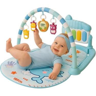 Imagem de Tapete Bebê de Atividades Musical com Piano Interativo - Azul