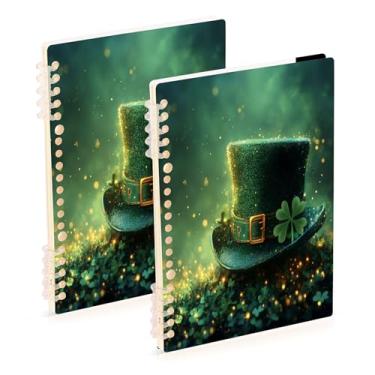 Imagem de Burbuja Cadernos com nome, papel pautado universitário A5 com 60 folhas, fichário para escritório, 2 unidades