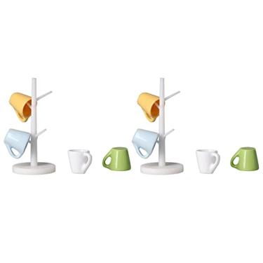 Imagem de Cryfokt Porta-Copos para Casa de Bonecas e Decoração de Móveis Em Miniatura Com Copos Coloridos para Cozinha de Casa de Bonecas, Acessório DIY para Crianças e Adultos, PVC + Material Plástico