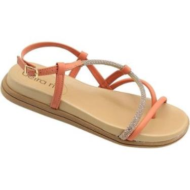 Imagem de Sandália Beira Rio Flatform Tira Brilhante Fivela Feminina-Feminino