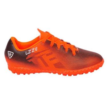 Imagem de Chuteira Society UZ Campo Sintético Adulto Nova  - Uzze Sport, Laranja