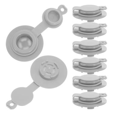 Imagem de Garneck 8 peças de tampas de válvula de ar de saco de vácuo Tpu acessórios de vedação de plástico para sacos de armazenamento de compressão, tampas de válvula de fácil instalação para vedação a vácuo