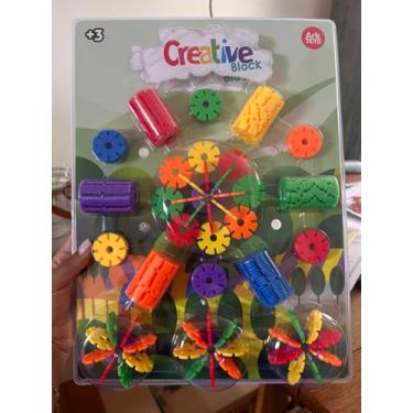 Imagem de Blocos de Montar Educativos 150 Peças – Brinquedo Criativo Infantil – Estimule Criatividade, Lógica e Coordenação Motora - Creative Block