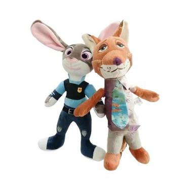 Imagem de Brinquedos De Pelúcia Da Disney Zootopia, Judy a Coelhinha E Nick O Ra
