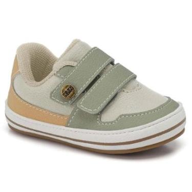 Imagem de Sapato Baby Menino Klin Algodão Doce 448 Linho/Verde-Masculino