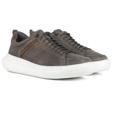 Imagem de Tênis Masculino Democrata Casual Denim Joe Ultra Light Couro Confortável 526101-Masculino