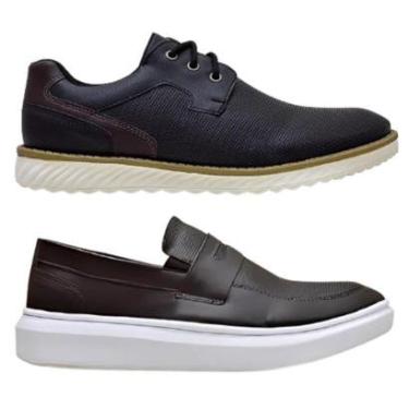Imagem de Kit Sapato Oxford Masculino + Mocassim Casual Confortável-Masculino