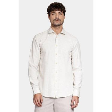 Imagem de Camisa Aramis Manga Longa Tricoline Linho Natural-Masculino