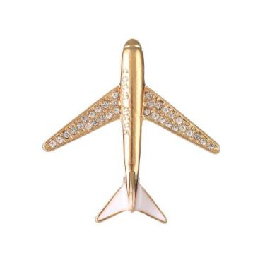 Imagem de Alfinetes de broche Elegant Airplane Luxury Alloy Lapel - Yiweisai