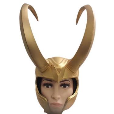 Imagem de Máscara Loki PVC Full Face Cosplay, adereços de fantasia para salão - 