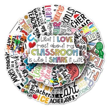 Imagem de Adesivos inspiradores em vinil inglês à prova d'água, 50 unidades - yi