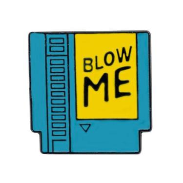Imagem de Brooch Pins Retro Blow Me Cartridge, emblema de esmalte engraçado - yi