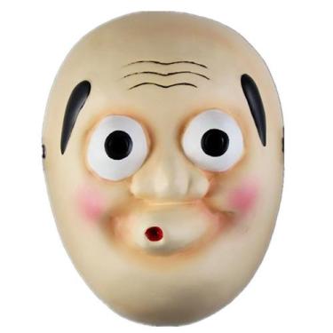 Imagem de Máscara de látex para cabeça careca para festa à fantasia de carnaval 