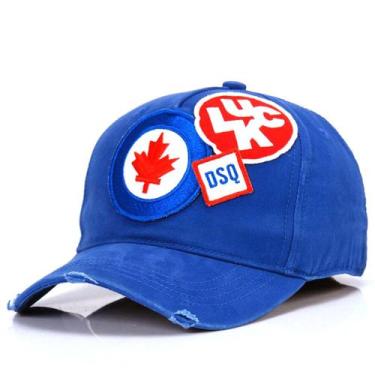 Imagem de Boné de beisebol DSQ Sports para homens e mulheres bordado azul - yiwe