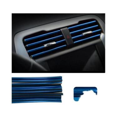 Imagem de Tiras Decorativas Cromadas Coloridas Para Grelhas De Ventilação De Car