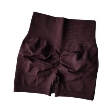 Imagem de Shorts Esportivos De Cintura Alta Para Mulheres, Modelagem Que Levanta