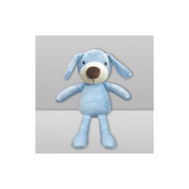 Imagem de Bicho de Pelúcia Laço Bebê, Cao azul, 9X25