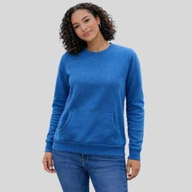 Imagem de Blusão Feminino Moletom Fechado com Bolso Canguru Enfim- Malwee-Feminino