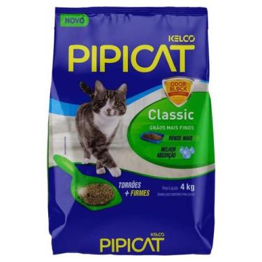 Imagem de Areia Sanitária para Gatos Pipicat Classic 4kg Controle de Odor