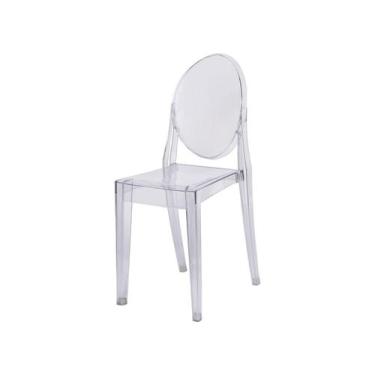 Imagem de Cadeira Victoria Ghost - Incolor - ordesign, Transparente, 1 unidade