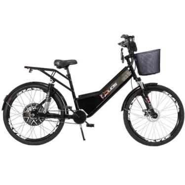 Imagem de Bicicleta Elétrica Confort FULL 800W 48V 15Ah Cor Preta Com Cestinha -