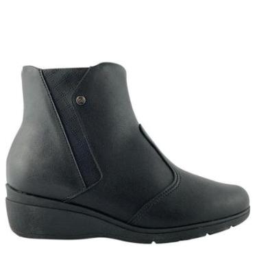 Imagem de Bota Piccadilly Feminina Anabela Cano Curto Zíper-Feminino