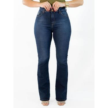 Imagem de Calça Feminina Flare Jeans Noite Alta Elastano Anticorpus-Feminino