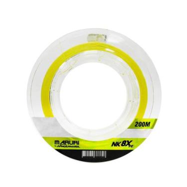 Imagem de Linha de Pesca Multifilamento NK 8x 200m Amarela - Maruri, 0.30mm