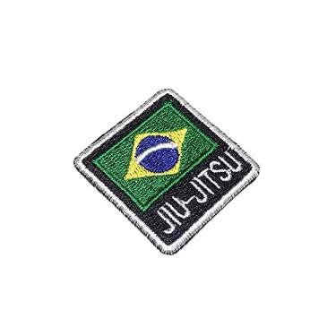 Imagem de Jiu-Jitsu Bandeira Brasil Patch Bordado Para Faixa Kimono