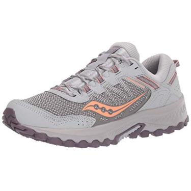 Imagem de Saucony Tênis de corrida feminino Versafoam Excursion Tr13 Trail, Cinza/pêssego, 38