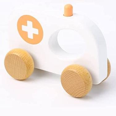Imagem de Carrinho Ambulância em Madeira TY962-B Tooky Toy