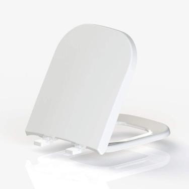 Imagem de Assento Sanitário em Polipropileno para Louças Debba Gap Quadra Polo Unic Soft Close Tupan Branco