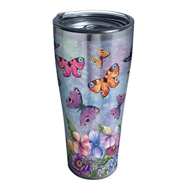 Imagem de Tervis Copo isolado Butterfly Garden, 850 g, aço inoxidável