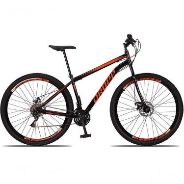 Imagem de Bicicleta 29 Dropp Sport Aço 21 Marchas Freio A Disco Preto+laranja