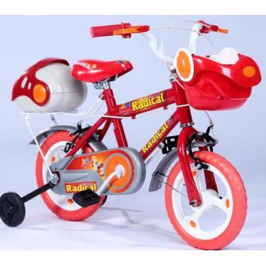 Imagem de Bicicleta Aro 12 Infantil Vermelha Jumbobaby