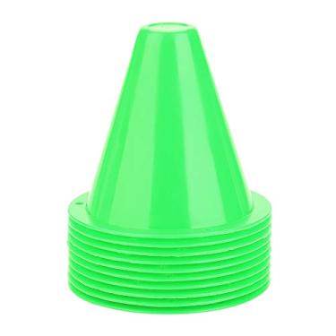 Imagem de 01 Cone de futebol, discos duráveis de marcação de futebol, melhora a capacidade de controle do futebol para jogos de futebol para meninos para treinamento de futebol (verde)